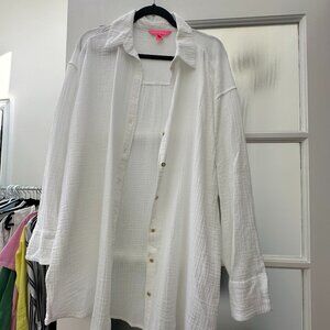 Women's White Button Down Shirt